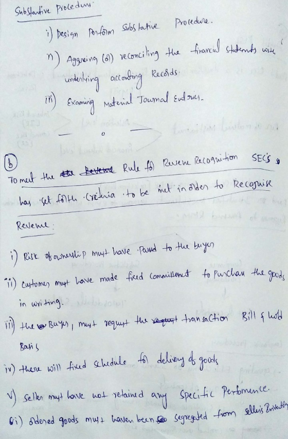 Substantive procedun i Design Perform substantive Procedure. in Aggreing (61) reconciling the financial statients with underl