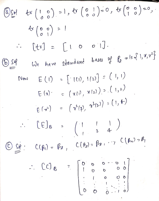 @saf to (! :) -1, to 18 !)-0, to (o) -0, (80) > 1 . [to] = [1 0 0 1]. ② sop We have standard bases of Pe els 2 1, 8, 72} 1 No