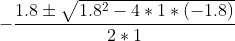 1.824 1* (-1.8) 1.8 2 1