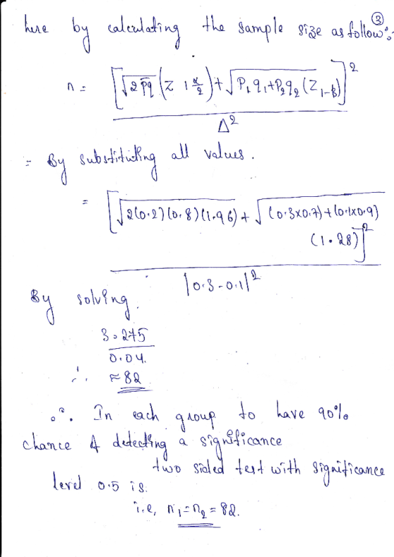 - 2 w here by calculating the sample size as folowo. no Thai (3 14]+ $7.9489,12,] - By subuliditing all values Jalo-360871-9.