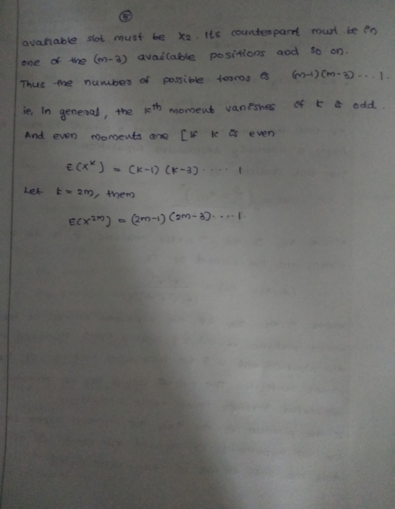 avariable slot must be *2. Its counterpart mout been one of the (n-3) available positions aod so on. Thus the number of possi