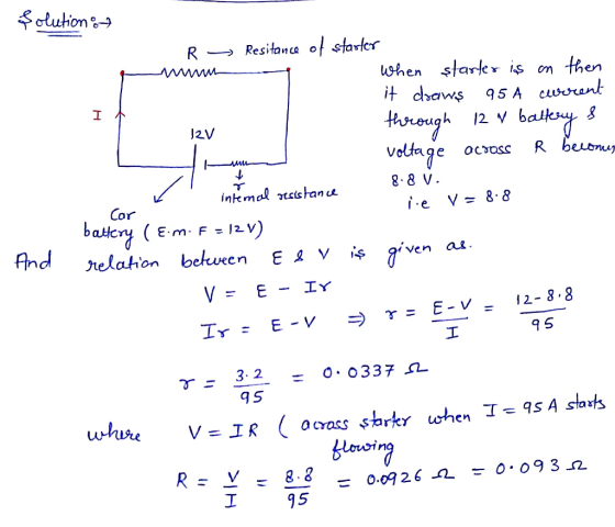 whe sarter is n then 2V 8-8V inkmal xeie anau Cor iven aa 9 5 -32 0337 45 R 0.09 26 I 95