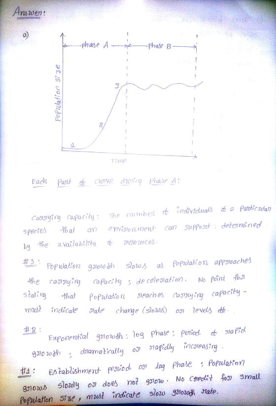 nswen: Time Each Paole dig Phase A Coamying capacity: The numbetvdualsaPaiceda species that a menk can Suppot delenmineo Expo