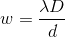 W =