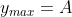 y_{max}=A