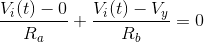 Vi(t) - 0 RA Vilt) – V, 90 Ro
