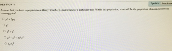 Assume that you have a population in Hardy-Weinber
