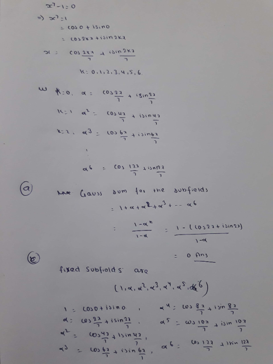 cos o t įSin。 K: 0.1,2.3.45,6 uw ass bum to the bub fiold o Ans : O fixed Subf old s are o t iino cos 10 is in Los 62 sSin 62