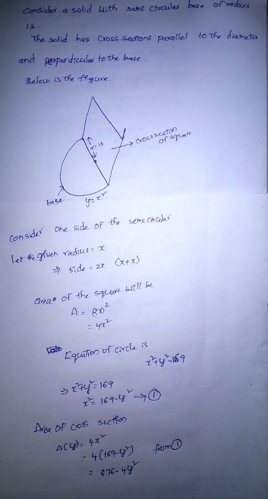 conside a solid h4ith semi Cfocules bes e orreaus 12 The selid hes Croce cectont paxatief to tor deathecta and perper drccala