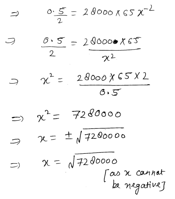 o 5 = 28000x 6522 0.5=280000 x 65 x² = 28000X65X2 6.5 ? = 7280000 z = IN 7200000 5 X = 17200000 as a cannot be negative]
