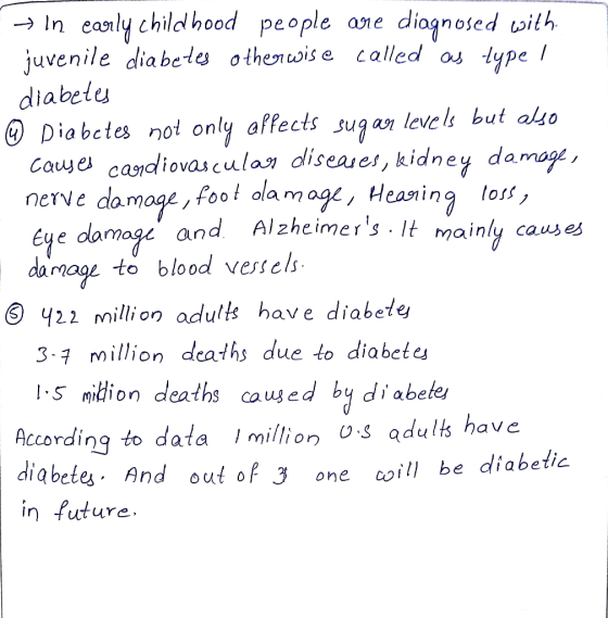 + in early childhood people are diagnosed with. juvenile diabetes otherwise called as type ! diabetes © Diabetes not only aff