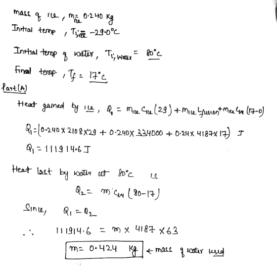 final temp. , Heat ganed bi ia. 1119 146 0-1 x 4187 X63 11 1914.6