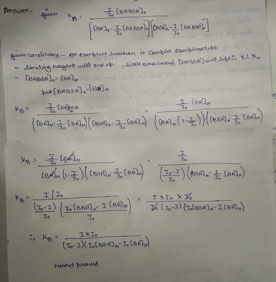 Answer giver ko = - I (BRBSA]. Cor), - I (Bresa cost)- I. (or Bor]] gwencenelitians - at complete reaction is complet complex