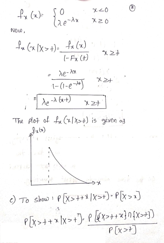 fx (a)= so x ..O leta azo NOW, fore Gelx> +) fx (x) nl χ2) |- Fx (+) = le-in 1-(1-0) Xt De A (at) azt The plot of for (xlxst)