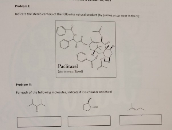POLLUULI JU, 2019 Problem i: Indicate the stereo centers of the following natural product (by placing a star next to them: Pa