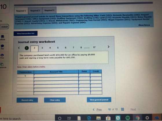 Required 1 Required 2 Required 3 Prepare general journal entries to record these transactions using the following titles: Cas
