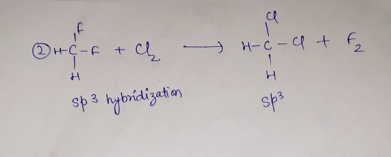 ca HC-F + ₂ 4-c- qtf H H sp 3 hybridization sp3
