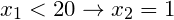1 < 20 ፥ 2 = 1