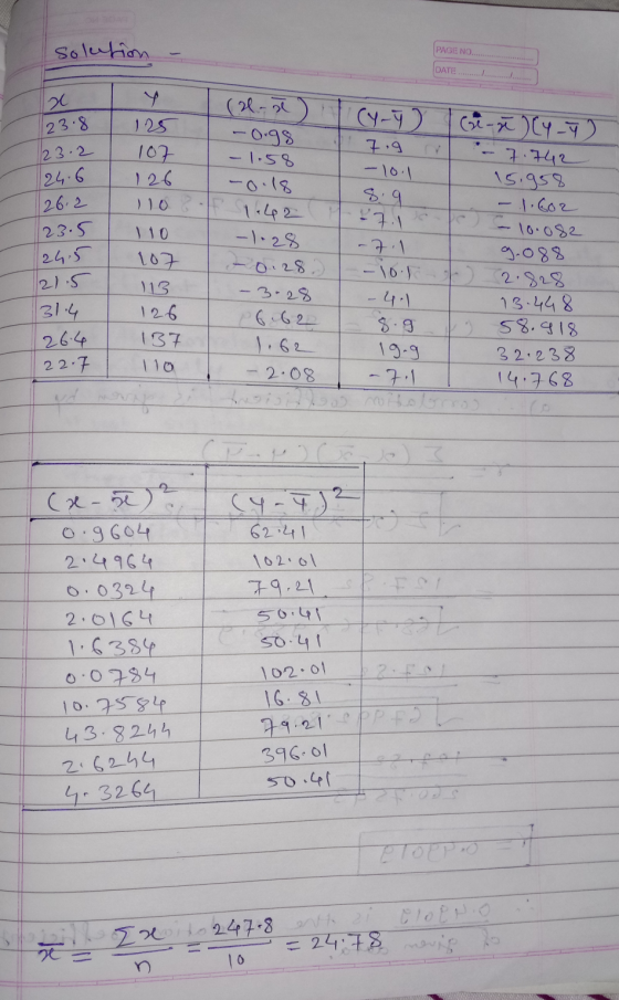 solution - PAGE NO. DATE......................... 125 L 107 (2-0) -0.98 - 1.58 1 123.8 23.2 24.6 26.2 23.5 (y-7) 7.9 - 10.1 l
