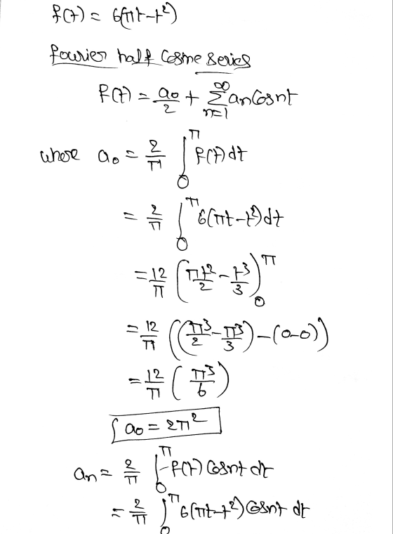 $(4) = 617-19) fourier half Cosme series PM) = q* + Žancosnt // lott-9d7 whose co- P*** forcem * (T) * (T-90-100)) =( - sao 2
