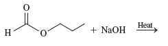 H + NaOH Heat