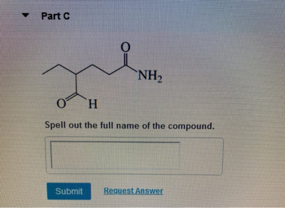 Part 6 NH Spell out the full name of the compound. Submit Request Answer