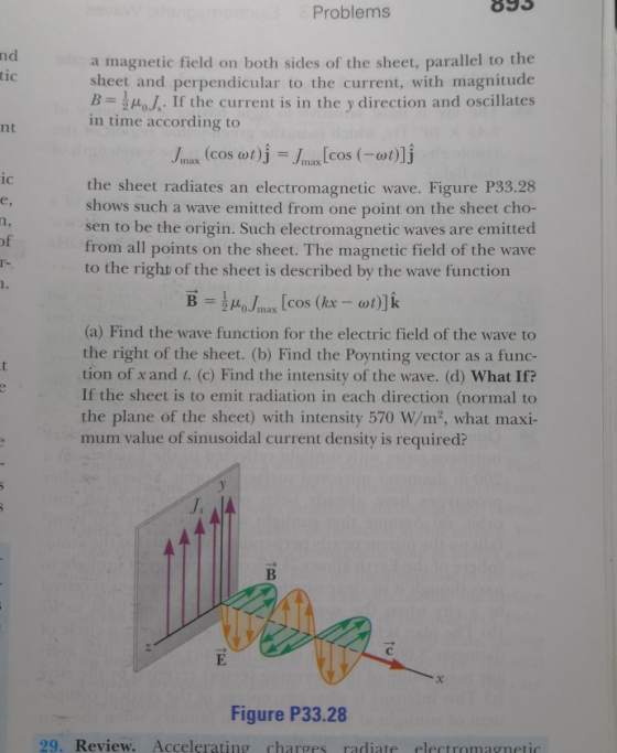 Problems nd tic nt ic e, n, f T- 1. a magnetic field on both sides of the sheet, parallel to the sheet and perpendicular to t