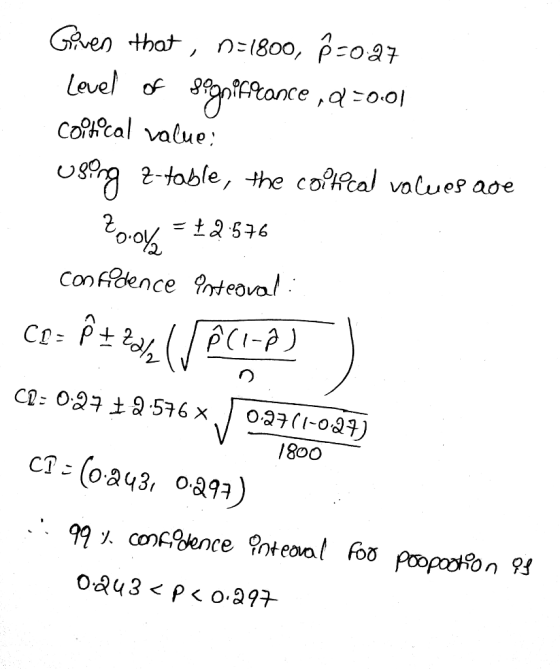 Cotcal value: Confdence ateoval 1800