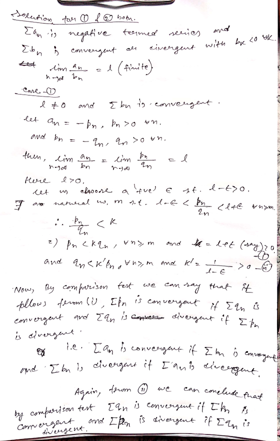 3 nyo bn Carl to eta and cor det an - Hn. and bn - In, an>otn. then, am lim nosa 2 bn lim ha l7o. cet a anter Solution for 0