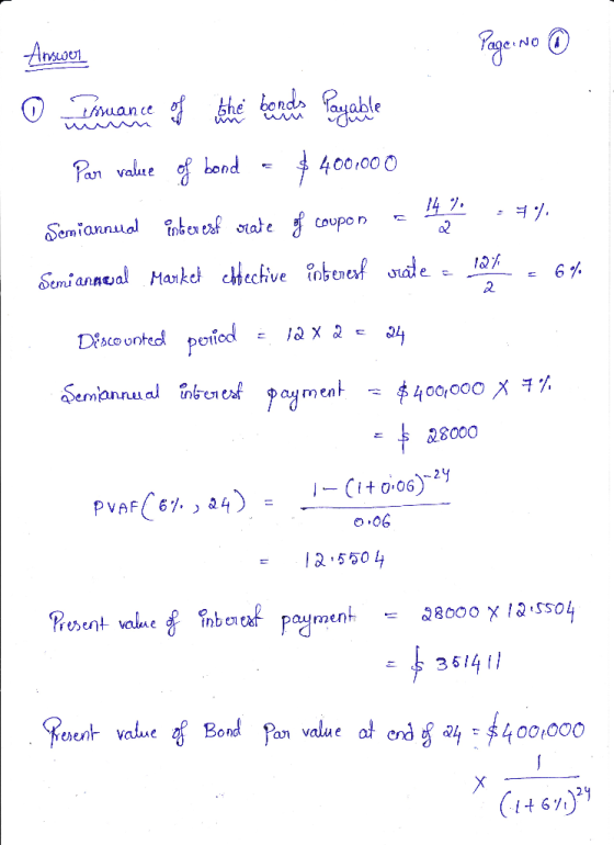 Nathan Renick Inc Issued 400 000 Of 14 12 year Bonds Payable On 