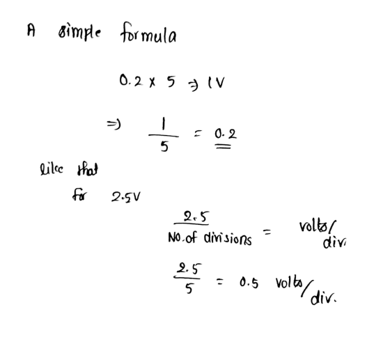 A simple formula 0.285 7W s § 502 like that for 2.50 2.5 No.of divisine. = volo dini 25 = 0.5 volto div.
