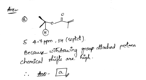 S 4.ppm ,sH (septet) chemical da丧 are