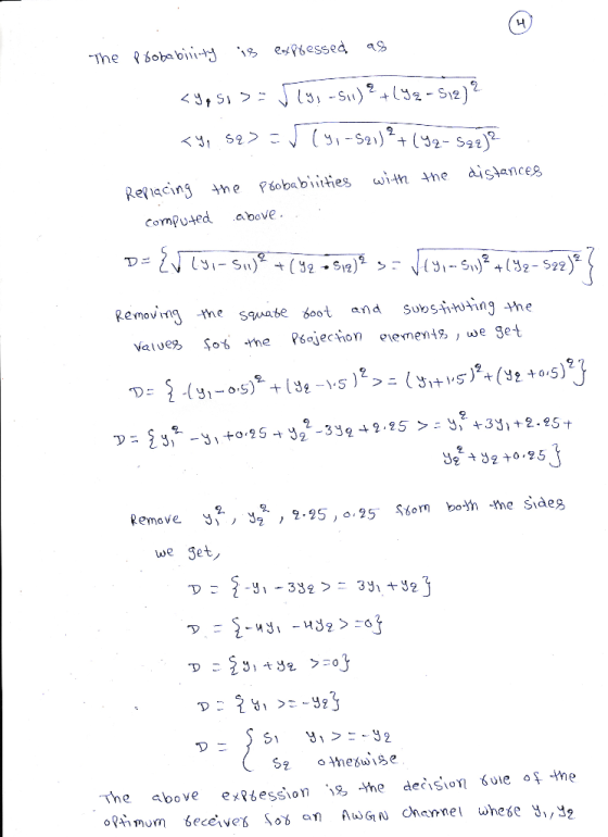The obabii- 18 exp6essed as S s, -Su) 2- S12) aistances with the Reqiacing he Pobabiitties above Computed S (2 S) 91-s% +(2-S