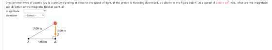 One common type of cosmic ray is a proton travelin