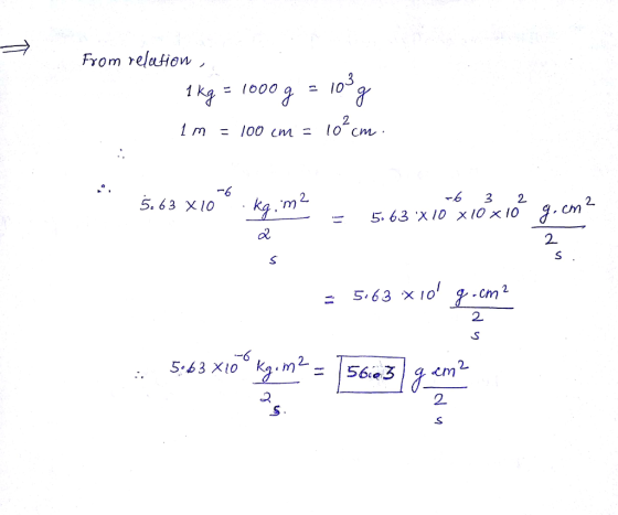 From relaHon 6 3 2 5, 63、x10x10x10 5. 63 X10 2. 2. g.cm 2 2 2. 2.