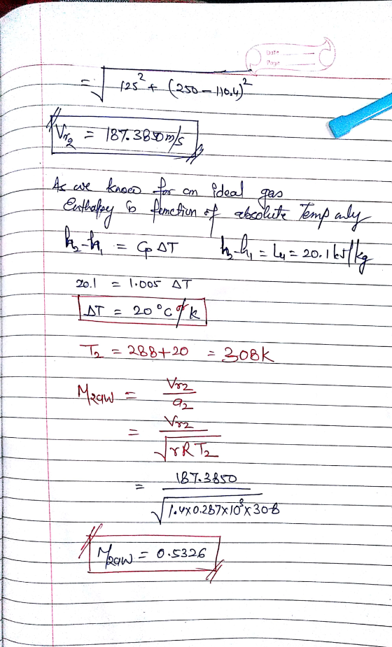 af test (2012Hanya Kors = 187.3850m) As we know for an ideal gas Euthalpy to fenction of absolute Temp only h h = CAT h. h =