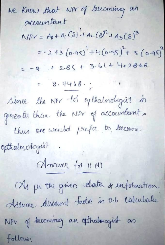 he Know thot pscoive ar occountant 2 -2. +3 (o.qc)+4(o.98)←+ s (0.79 8-구468. the NPV accoun thus one voubol bre seuld pufa to 에 pu the 8wen .data α.entoimatton Npv 연.kotornmug ancțithale.ayvd- follows