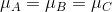 \mu _{A}=\mu _{B}=\mu _{C}
