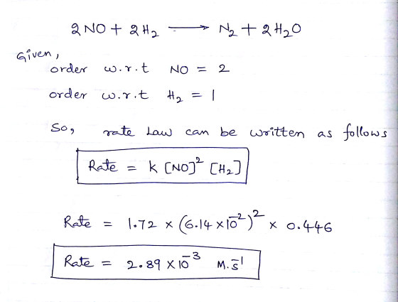 Given order .γ.t 2. So ate low can be witten as folows 3