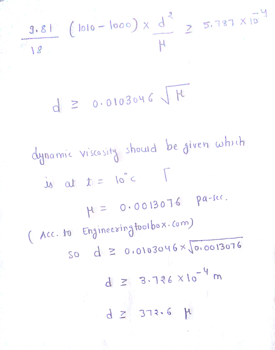 3.gl ( lolo-looo)Xd 578T X1D namic vistesity should be given whth ) C 0 00 13016 Pa-c Acco Enineeving foolbox-Com) so d z 0 0