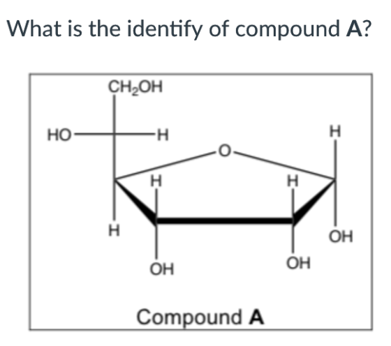 What is the identify of compound A? CH2OH HO OH OH OH Compound A