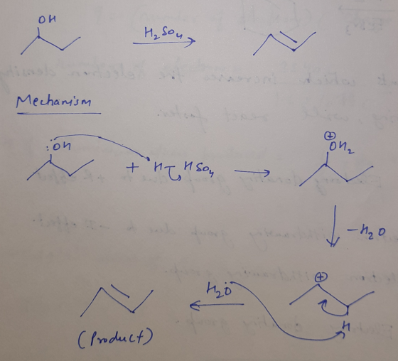 H₂ yg ОИ Mechanism on ОИ, + HTCH Sо, -h, — И, о Ho ( Product)