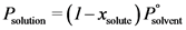 (1-Xoe
P
solution
solvent
