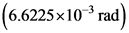 (6.6225x10-rad)

