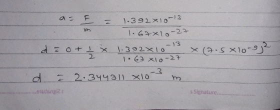 2.2 )3 2 1.63지0-27 d. 2.314311-x10-3 m s Signature