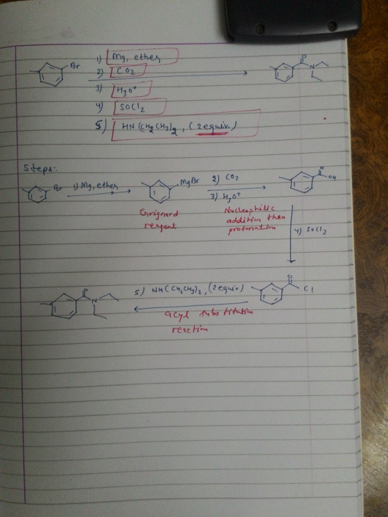 mg, ether CO2 2 4) Sock 5) | HN (CHg (Hylg, (require) steps Br 11 Mg, ether MgBr 2 Co2 3) Hot Grignard recent Nucleophilic ad