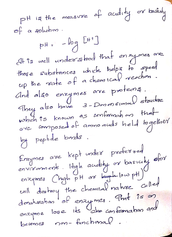 PH ia the measuse of acudity or basinhy of a soluhon . measure pH= -log [#] at is well undersbod that those substances wchich