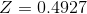 Z=0.4927