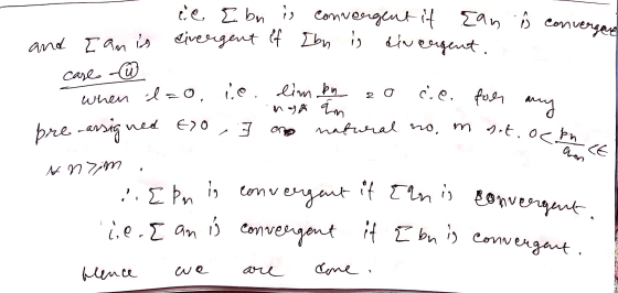 case - convergent it Ean û convergne and I am is civergent if Ibn is divergent. natural no. m art.ocbn LE convergent if Elnis