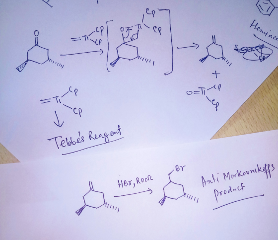 1emyace All -TP Tebbés Reagent HBr, Roor Anti Morkovnikoffs Product